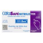 GUANTE NITRILO ALFA LIV.AZUL T.L 100 UND