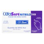 GUANTE NITRILO ALFA LIV.AZUL T.S 100 UND