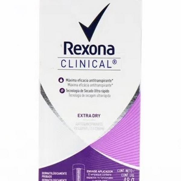 DTE.REXONA CLINI SOLID EXTRA DRY 48 GR M