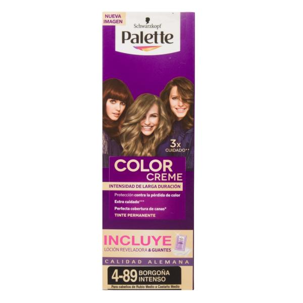 PALETTE CREM TUBO 4-89 BORGONA INTENSO