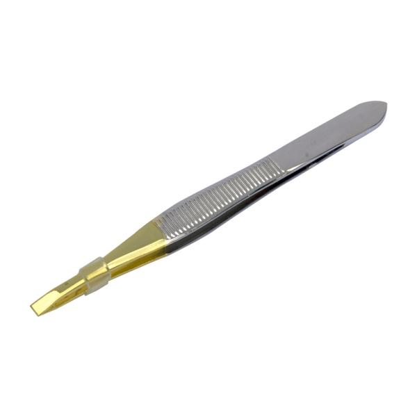 PINZA DEPILADORA PUNTA DORADA R554-63