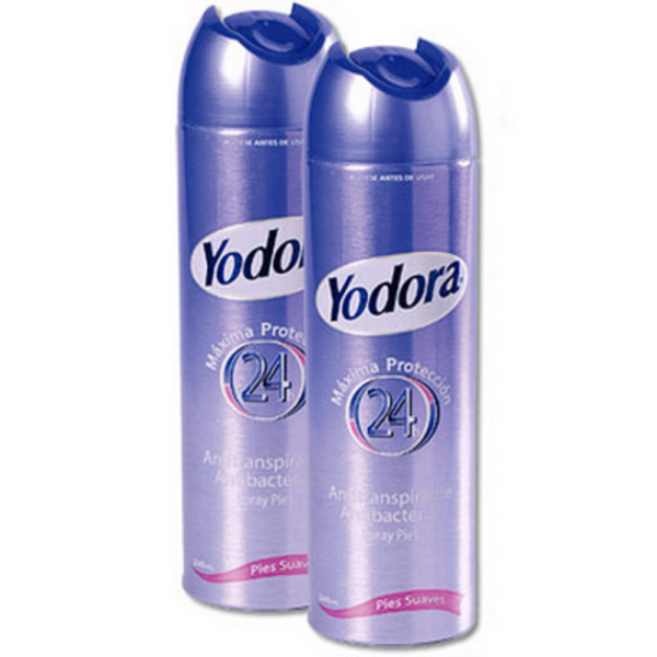 2 SPRAY PIES YODORA P.SUAVES 260 ML P.E.