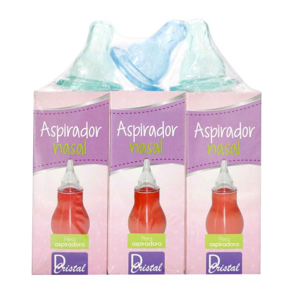 3 ASPIRADORES CRISTAL + 3 CHUPOS