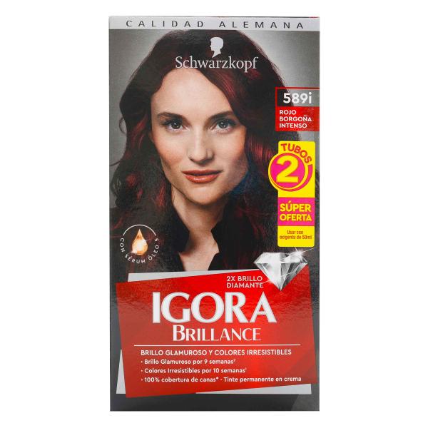 IGORA BRILLANCE D.T 589I ROJO BORG INTE.