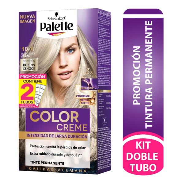 PALETTE CREM D.TUBO 10-1RUB.PLATA CENIZO
