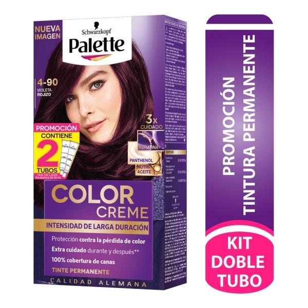 PALETTE CREM D.TUBO 4-90 VIOLETA ROJIZO