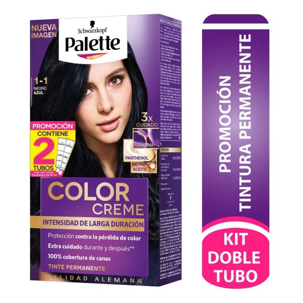 PALETTE CREM D.TUBO 1-1 NEGRO AZUL