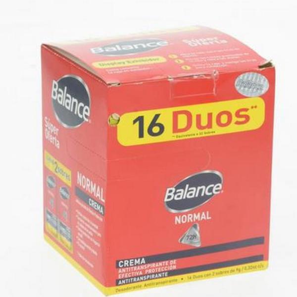 DTE BALANCE CREM NORMAL DUO 16 SOBRES