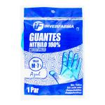GUANTE NITRILO AZUL T.M 2 UDS INVERFARMA