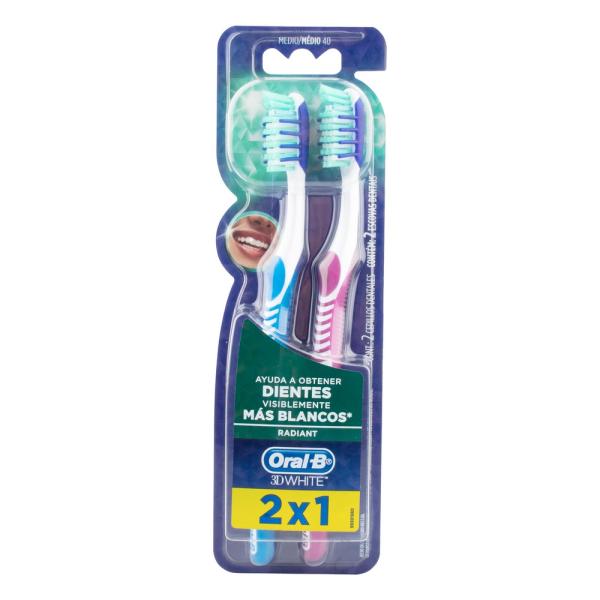 CEP.ORAL-B ADVANCED 3D WHITE MEDIO 2X1
