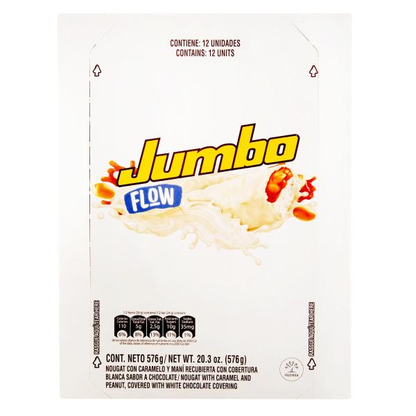 CHOCOLATINA JUMBO FLOW BLANCA 12UND 576G