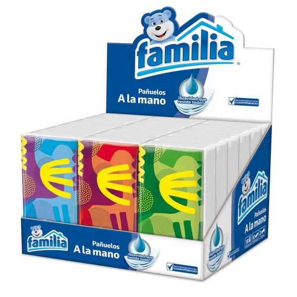 PANUELOS FAMILIA TRI.HOJA BANDEJA 18 UND