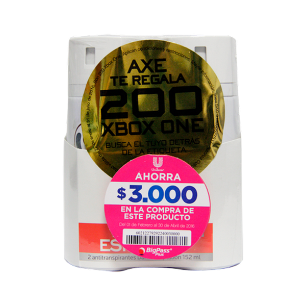2 DTE.AXE SECO SPRA DAR.TEMPTA 152ML S.O