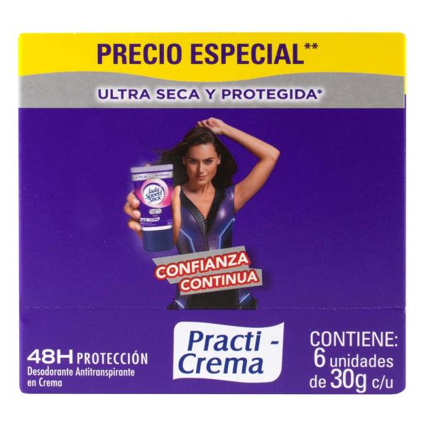 DTE.LADY S.S.TALC PR.CREMA 30GR 6UND P.E