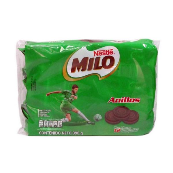 GALLETAS MILO ANILLOS X 12 UN