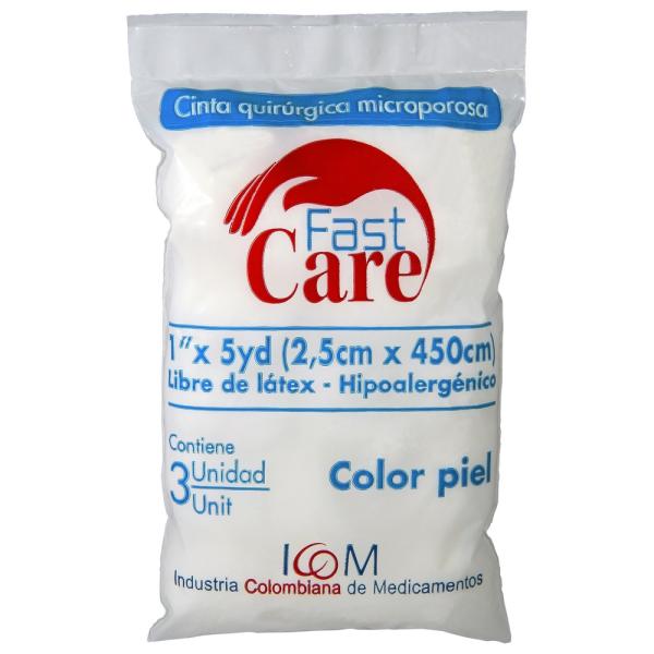MICROPORE PIEL FAST CARE 1X5 3UND ICOM