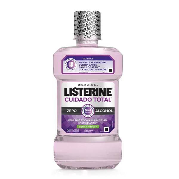 LISTERINE CUIDADO TOTAL ZERO 500 ML