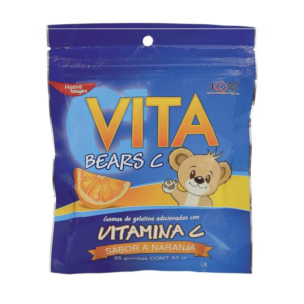 GOMAS VITA BEARS C NARANJA 25 UND ICOM
