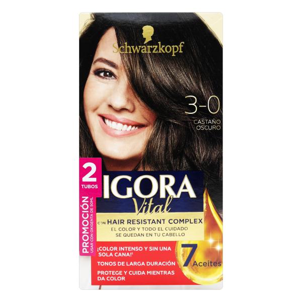 IGORA VITAL D.TUBO 3-0 CASTANO OSCURO