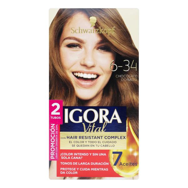 IGORA VITAL D.TUBO 6-34 CHOCOLATE DORADO
