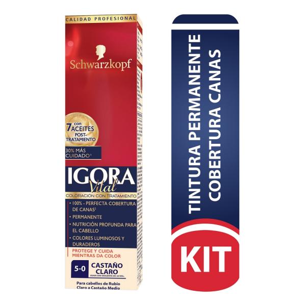 IGORA VITAL TUBO 5-0 CASTANO CLARO