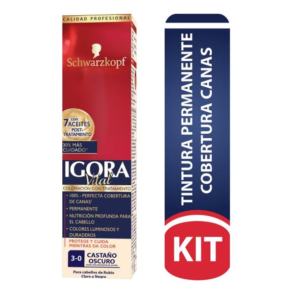 IGORA VITAL TUBO 3-0 CASTANO OSCURO