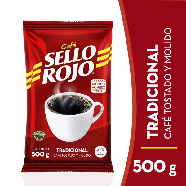 CAFE MOLIDO SELLO ROJO 500 GR