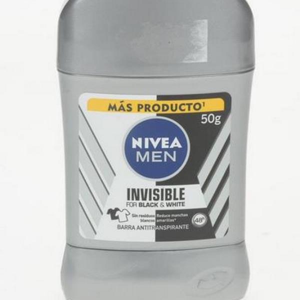 DTE.NIVEA BARRA INVISI.BLACK WHI.50GR H
