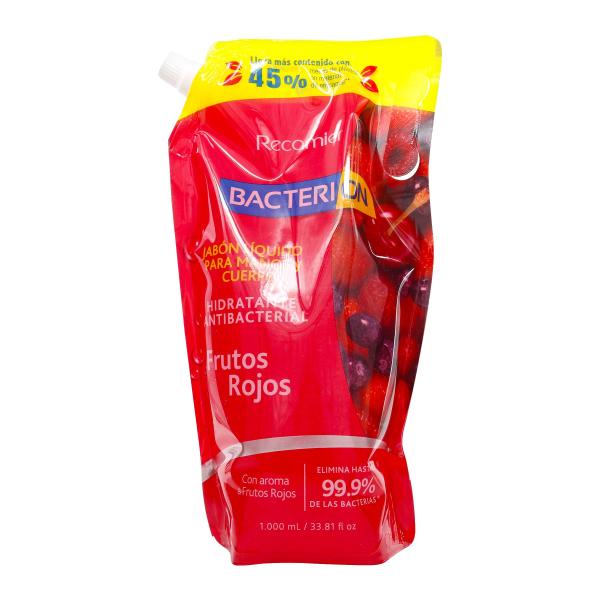 JAB.BACTERION LIQ.FRUT.ROJ.D.PACK 1000ML