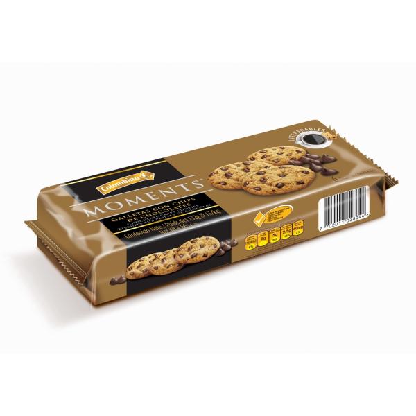 GALLETA RELL.MOMENTS CHIPS CHOC.6 U 132G