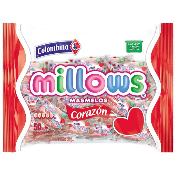 MASMELO MILLOWS CORAZON 50 UND