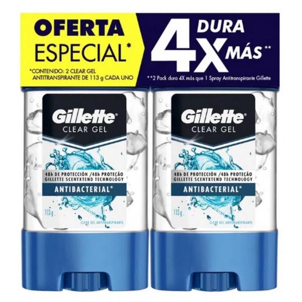 2 DTE GILLETTE CLEARGEL PROT.ANT.113PACK
