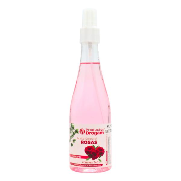 ACEITE CORPORAL ROSAS 240 ML DROGAM