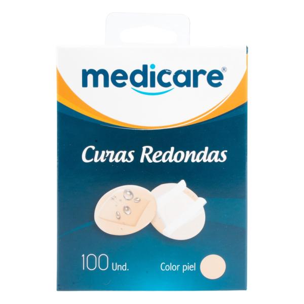 CURAS MEDICARE REDONDAS C.PIEL 100 UND