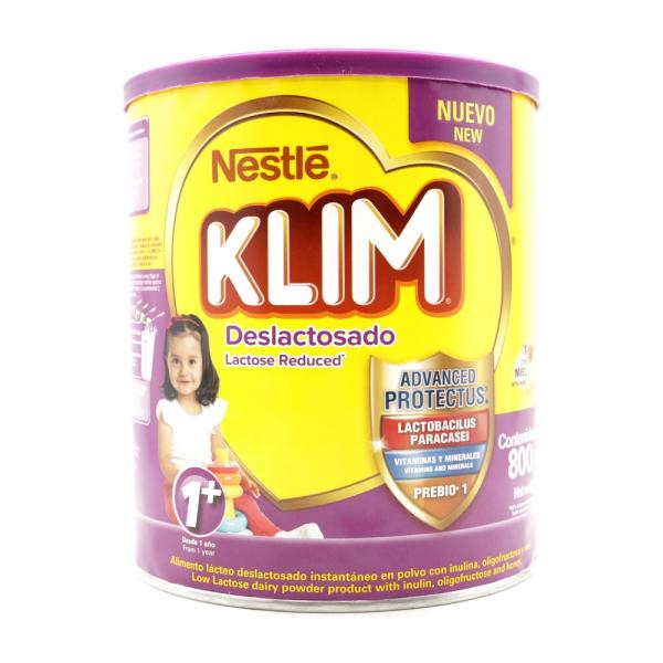 KLIM 1+ DESLACTOSADA 800 GR