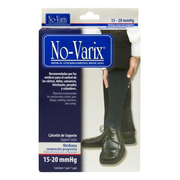 CALCET HOMB NOVARIX 15-20MMHG.NEGRO.T.M