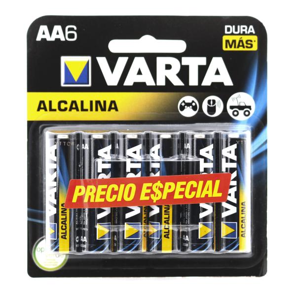 PILA VARTA ALKALINA AA 6 UND P.ESP