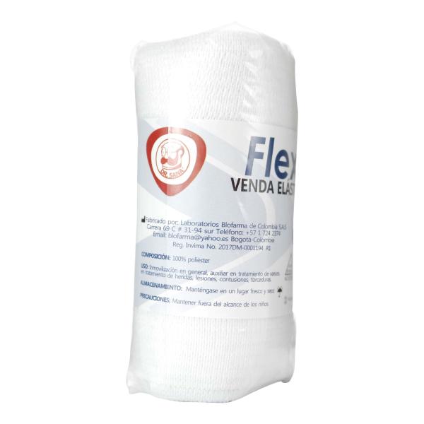 VENDA ELASTICA BLANCA FLEXON 4X5