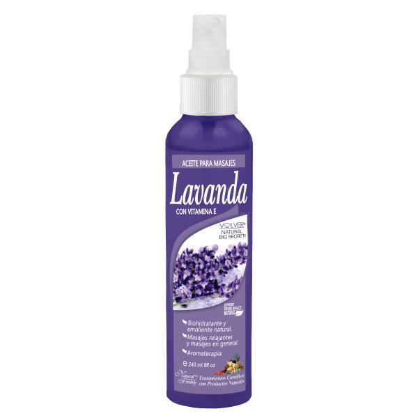 ACEITE MASAJES LAVANDA VIT.E 240 ML NF