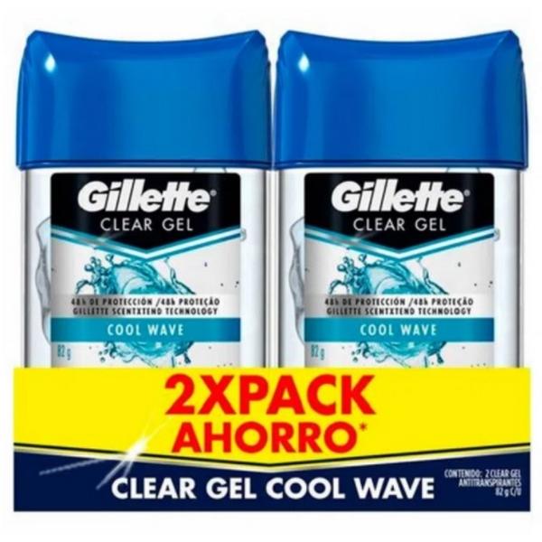 2 DTE.GILLETTE GEL COOL WAVE 82 GR