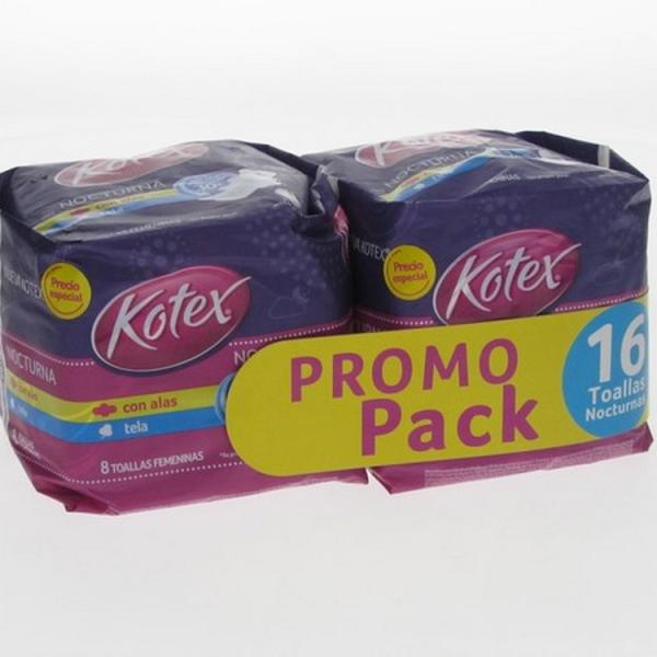 2 TOA.KOTEX NOCTURNA TELA 8 UND PR.PACK