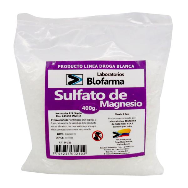 SULFATO MAGNESIO DR.SANA 400 GRAMOS