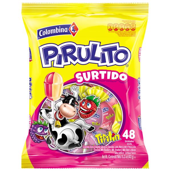 TIPITIN PIRULITO SURTIDO 48 UND.432 GR.