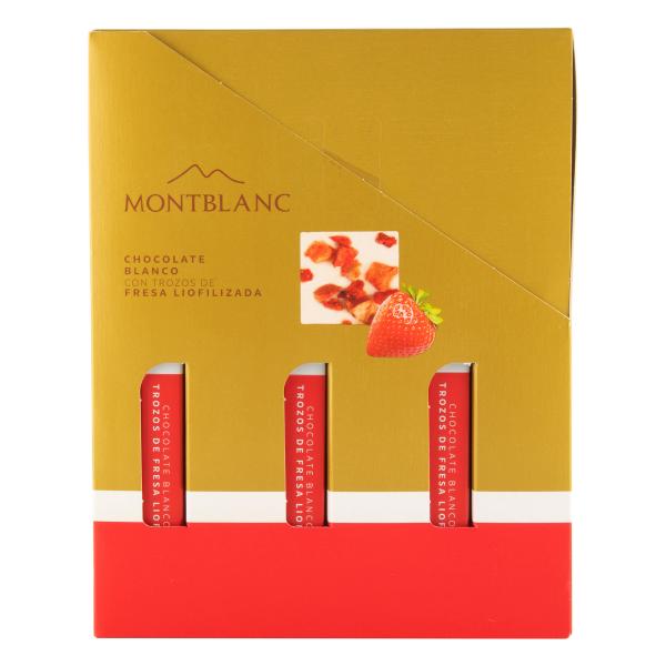 CHOC.BLA.MONTBLANC TRO.FRESA 80 GR 10UND