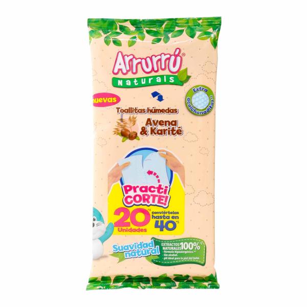 TOALLITAS HUMEDAS ARRURRU AVENA 20UND
