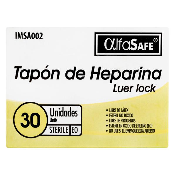 ADAPTADOR ALFASAFE HEPARINA 30 UNIDADES