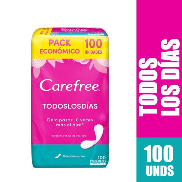 PROT.CAREFREE TODOS LOS DIAS 100 UND S.P