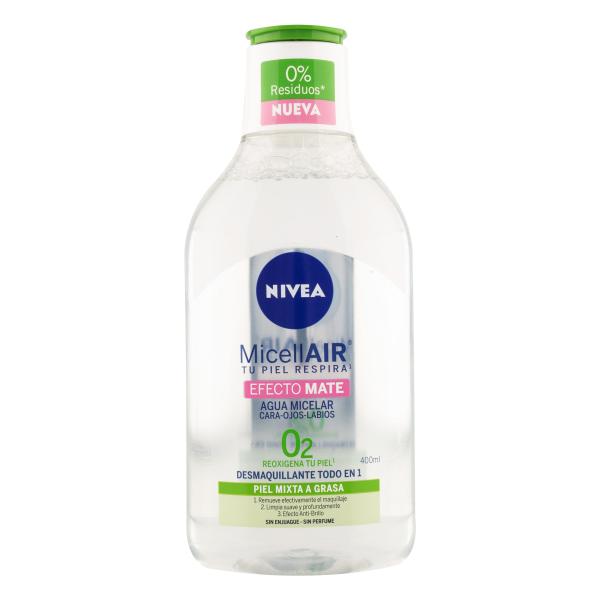 AG.MICELAR NIVEA EFECTO MATE 400 ML
