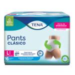 TENA PANTS CLASICO LARGE 16 UND