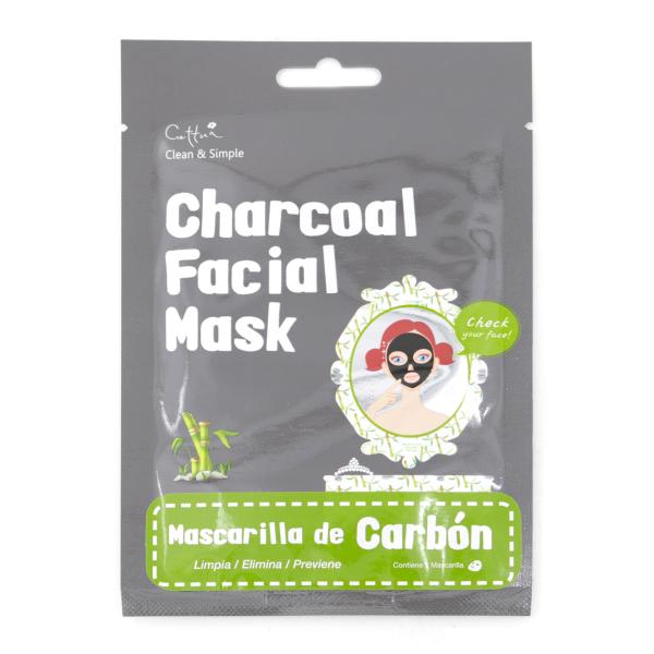 MASCARILLA FACIAL DE CARBON 1 UD